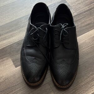 Tomboy Toes Elegant Black Leather Oxfords